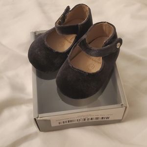 Zeebra Baby Soft Sole Grey Velvet Mary Jane